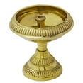 thumbnail image 1 of Exotic India Wick Lamp with Stand, 2 Inch Height, 2.5 Inch Dia, Yellow, 1 of 1