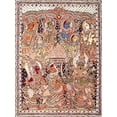 thumbnail image 1 of Exotic India Yajna - Kalamkari Painting on Cotton - Artist : K Murali, 1 of 1