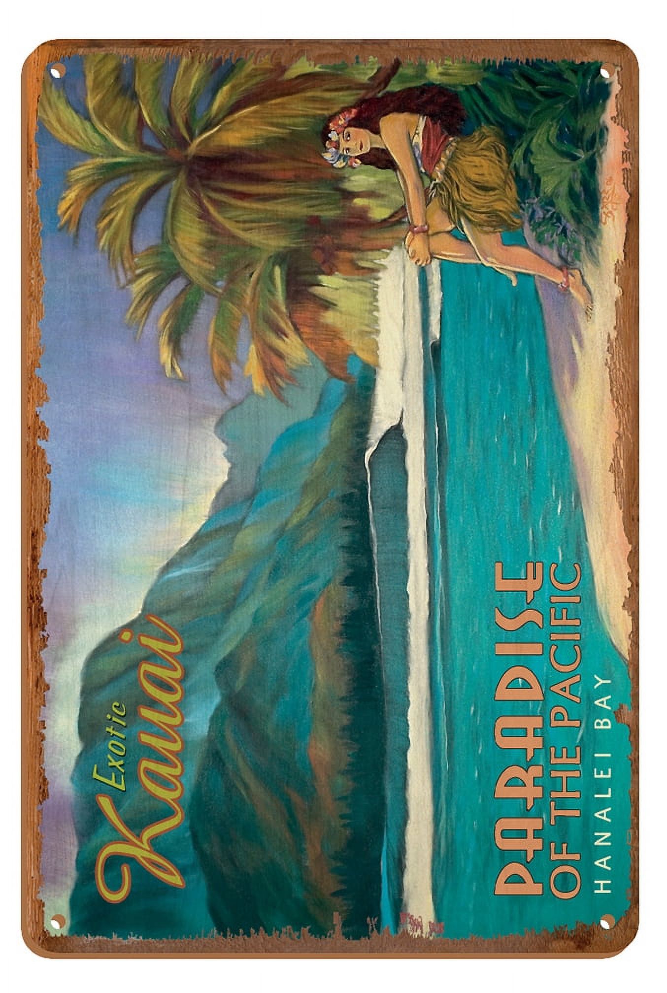 Exotic Kauai Hawaii - Paradise of the Pacific - Hanalei Bay - Vintage ...