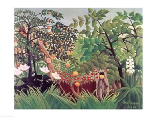 Exotic Landscape 1910 Canvas Art - Henri Rousseau (24 x 18)