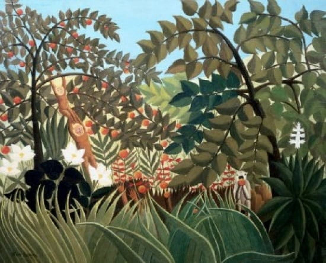 Exotic Landscape Paysage Exotique  Henri Rousseau (1844-1910French) Collection Suzuki Tokyo Canvas Art - Henri Rousseau (24 x 36)