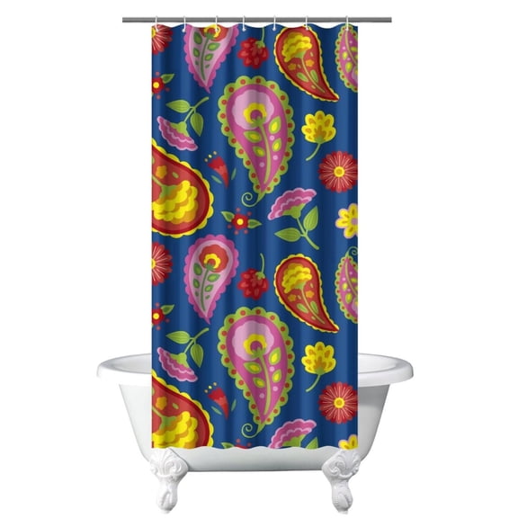 Exotic Mandala Shower Curtain 36" x 72" Premium Polyester Waterproof Quick Dry Bathroom Decor with Metal Grommets