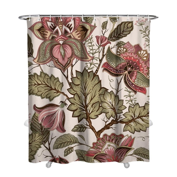 Exotic Mandala Shower Curtain 72x84 Inches Waterproof Quick-Dry Bath Curtain - Boho Chic Geometric Pattern Polyester Fabric with Rust-Resistant Grommets & Hooks