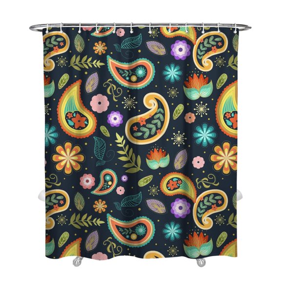 Exotic Mandala Shower Curtain - Artistic Abstract Bathroom Decor 72x84 Inches, Premium Fade-Resistant Polyester with Quick-Dry Waterproof Coating