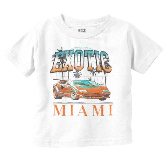 Exotic Miami Vintage Muscle Car Youth T Shirt Tee Boys Infant Toddler Brisco Brands 6M