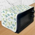 thumbnail image 1 of Exotic Microwave Oven Cover, Watercolor Pattern of Lizards and Cacti, Water Resistant Organizer with Pockets for Kitchen, 36" x 12", Sea Blue Lime Green, by Ambesonne, 1 of 4