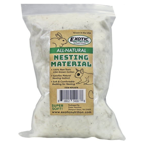 Exotic Nutrition All-Natural Nesting Material 4 oz.