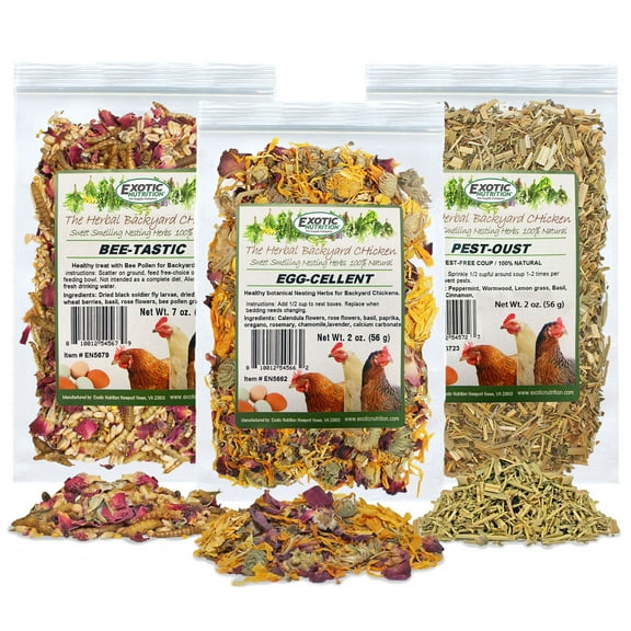 Exotic Nutrition Chicken Herb 3 Pack