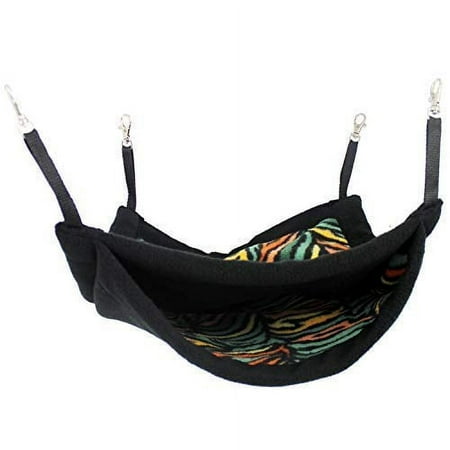 Exotic Nutrition Double Hammock- Hanging Hammock for Pet Rats, Ferrets, Sugar Gliders, Chinchillas, Squirrels & Other Small A