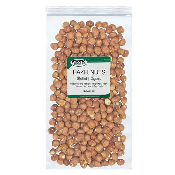 Exotic Nutrition Raw Hazelnuts 8 oz.
