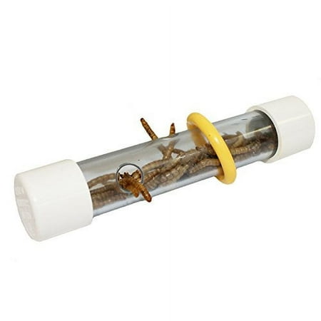 Exotic Nutrition Rolling Forage Cylinder - Fun & Unique Forage Toy - Sugar Glider, Hedgehog, Squirrel, Chinchilla, Prairie Do