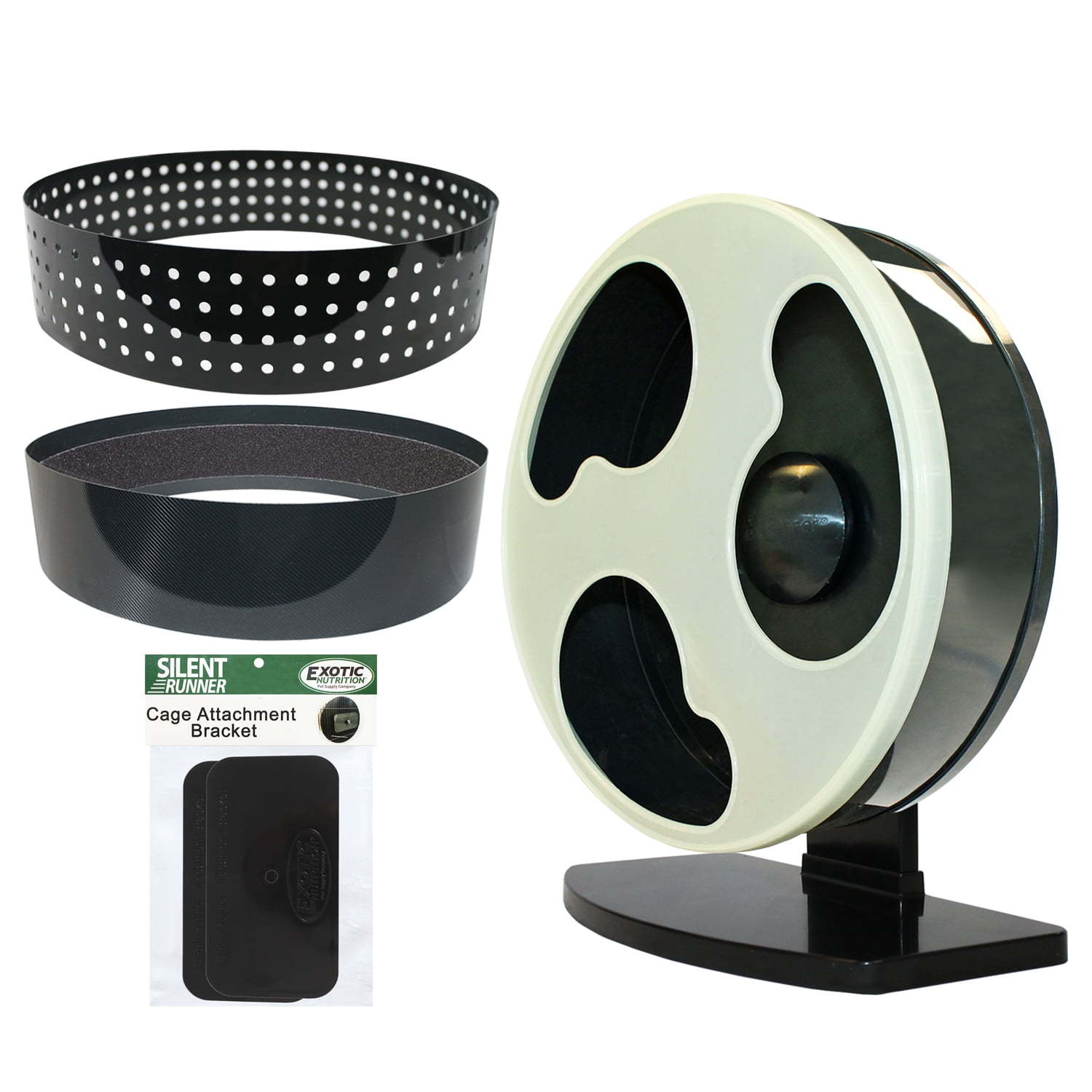 Exotic Nutrition Silent Runner 12" Glow Wheel + Cage Attachment