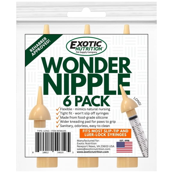 Exotic Nutrition Long Wonder Nipple 6 pack