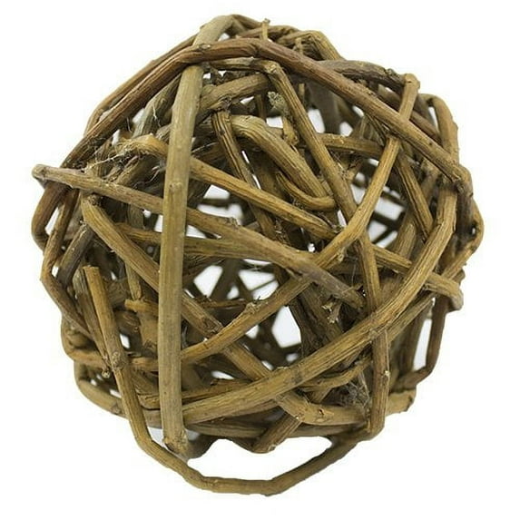 Exotic Nutrition Willow Ball - Small Animal Toy & Cage Accessory - Rabbits, Guinea Pigs, Prairie Dogs, Chinchillas,