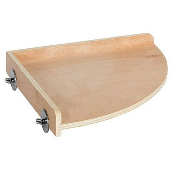 Exotic Nutrition Wood Corner Platform (Large) - Small Animal Cage Accessory - Sugar Gliders, Rabbits, Guinea Pigs, Prairie Do