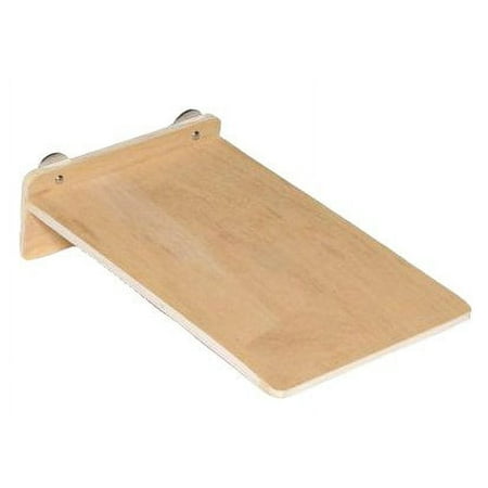 Exotic Nutrition Wood Side Platform (Small) - Small Animal Cage Accessory - Sugar Gliders, Rabbits, Guinea Pigs, Pra