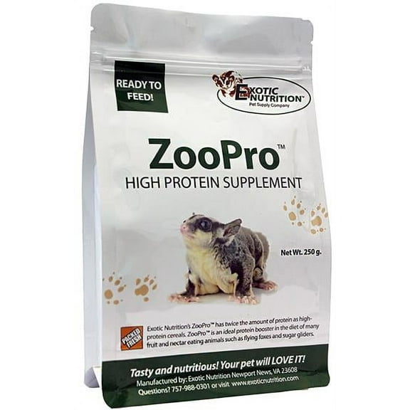 Exotic Nutrition ZooPro High Protein Supplement for Sugar Gliders 3 lb.