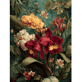 thumbnail image 1 of Exotic Orchid Tropical Jungle Canvas Print, Botanical Wall Art for Living Room Bedroom Dining Room Office Hotel Lobby Hallway, 1 of 8