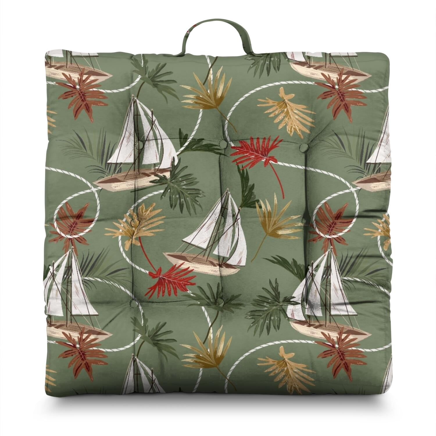 Exotic Palm Tree Zabuton Pillow - Thick & Soft Floor Cushion for Adults ...