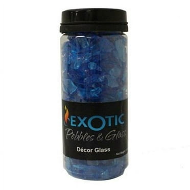 Exotic Pebbles & Aggregates EG-G-04 1-2 mm Glass Deco&#44; Tourquoise - Small