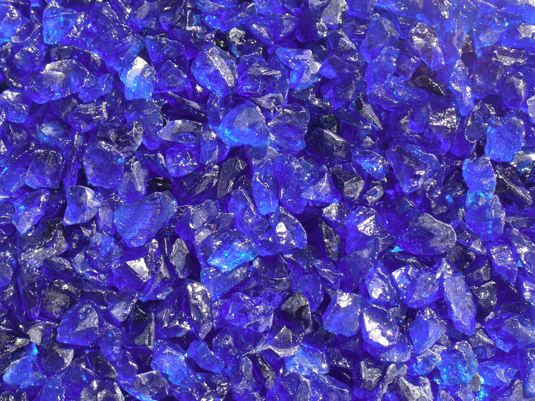 Exotic Pebbles & Aggregates Ocean Blue Glass Pebbles, 2 lb