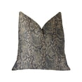 thumbnail image 1 of Exotic Phantom Blue and Gold Luxury Throw Pillow, 1 of 3