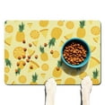 thumbnail image 1 of Exotic Pineapple Print Pet Feeding Mat, Durable Waterproof Dog Food Mat with Absorbent, Non-Slip, Quick Dry, Easy Clean Features for Pet Feeding Area, 1 of 7