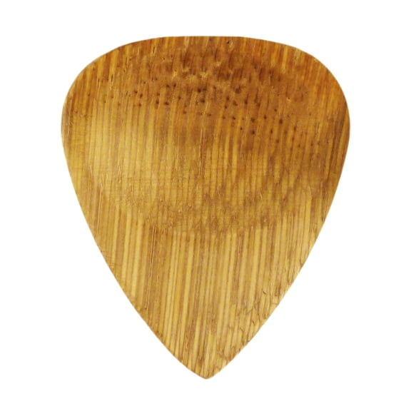 Exotic Plectrums - Bamboo Guitar Pick - 3.0 mm Ultra Heavy Gauge - 351 Groove Shape - Natural Finish Handmade Specialty Exotic Plectrum - 1 Pack
