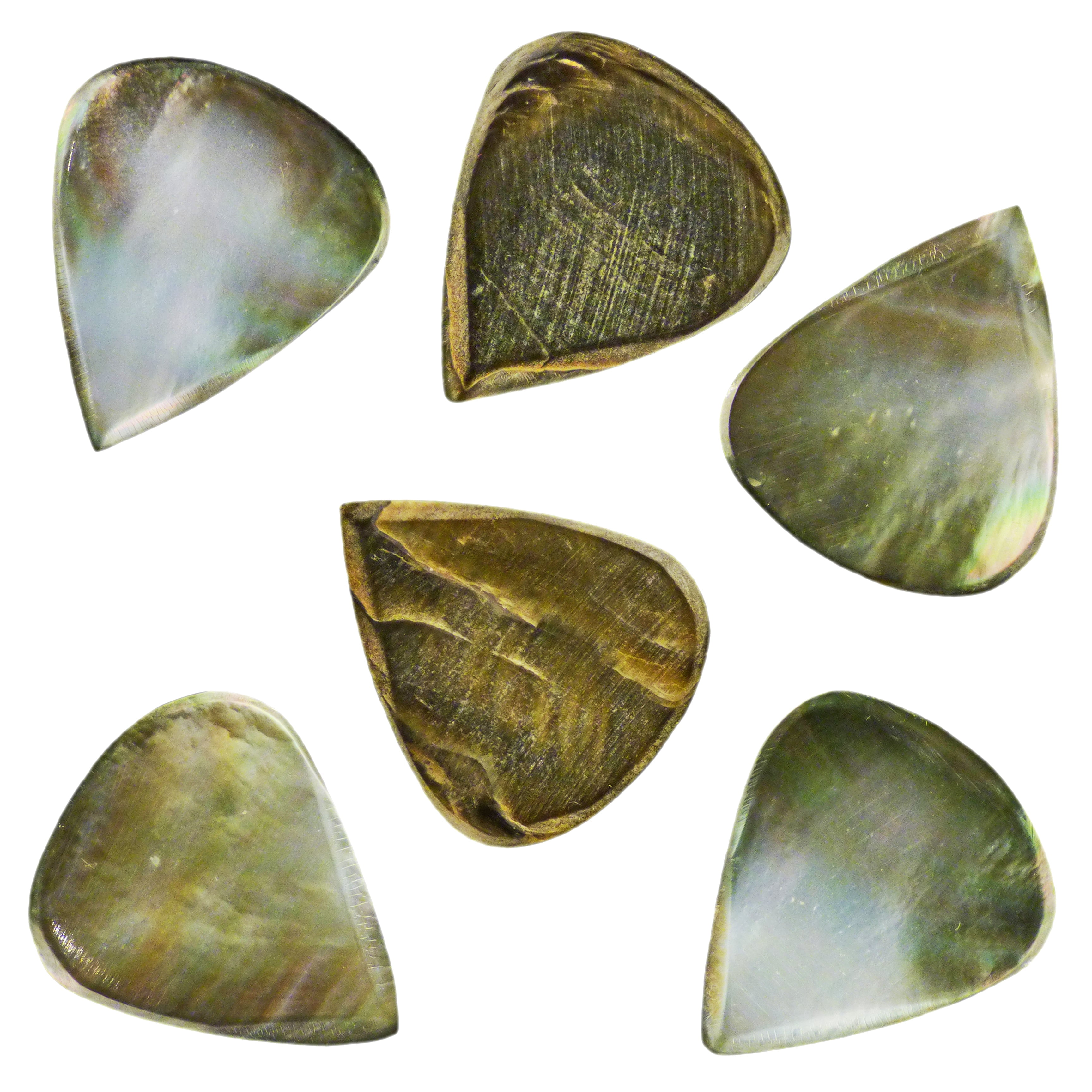 Shell Plectuim Exotic Plectrums - Black Abalone Shell Guitar Or Bass Pick - 2.0 mm ...