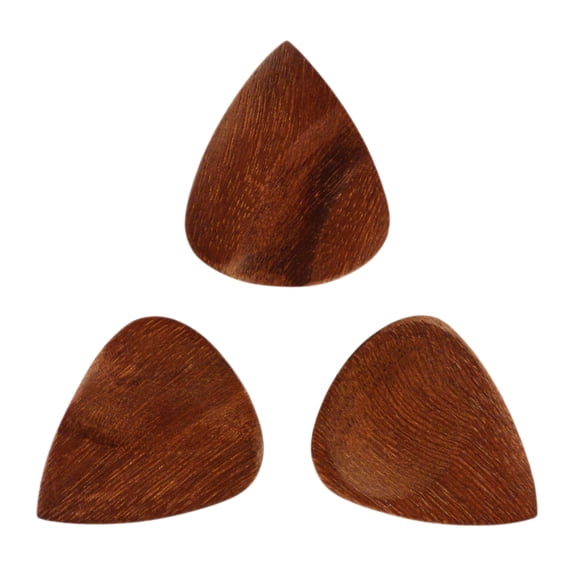 Exotic Plectrums - Cedar Wood Guitar Or Bass Pick - 3.0 mm Ultra Heavy Gauge - 351 Groove Shape - Natural Finish Handmade Specialty Exotic Plectrum - 3 Pack