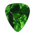 thumbnail image 1 of Exotic Plectrums - Celluloid Green Pearl Guitar Or Bass Pick - 1.2 mm Extra Heavy Gauge - 351 Shape - 50 Pack, 1 of 3