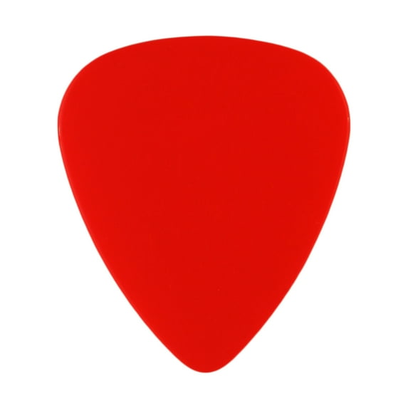 Exotic Plectrums - Celluloid Red Guitar Or Bass Pick - 0.46 mm Light Gauge - 351 Shape - 100 Pack