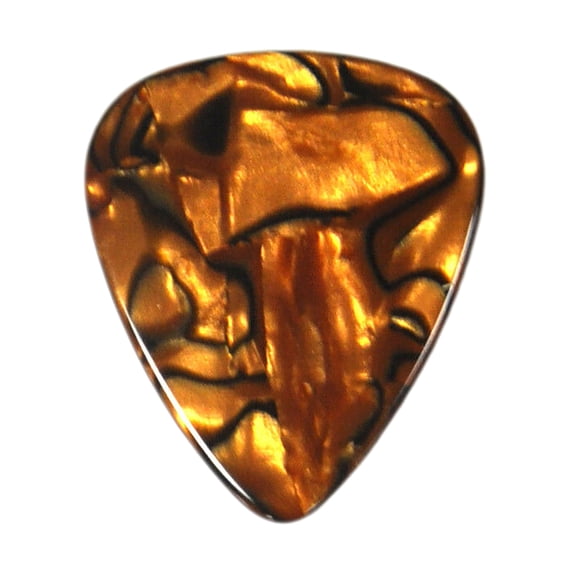 Exotic Plectrums - Celluloid Tiger Guitar Or Bass Pick - 1.5 mm Ultra Heavy Gauge - 351 Shape - 3 Pack