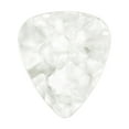 thumbnail image 1 of Exotic Plectrums - Celluloid White Pearl Guitar Or Bass Pick - 1.2 mm Extra Heavy Gauge - 351 Shape - 24 Pack, 1 of 3