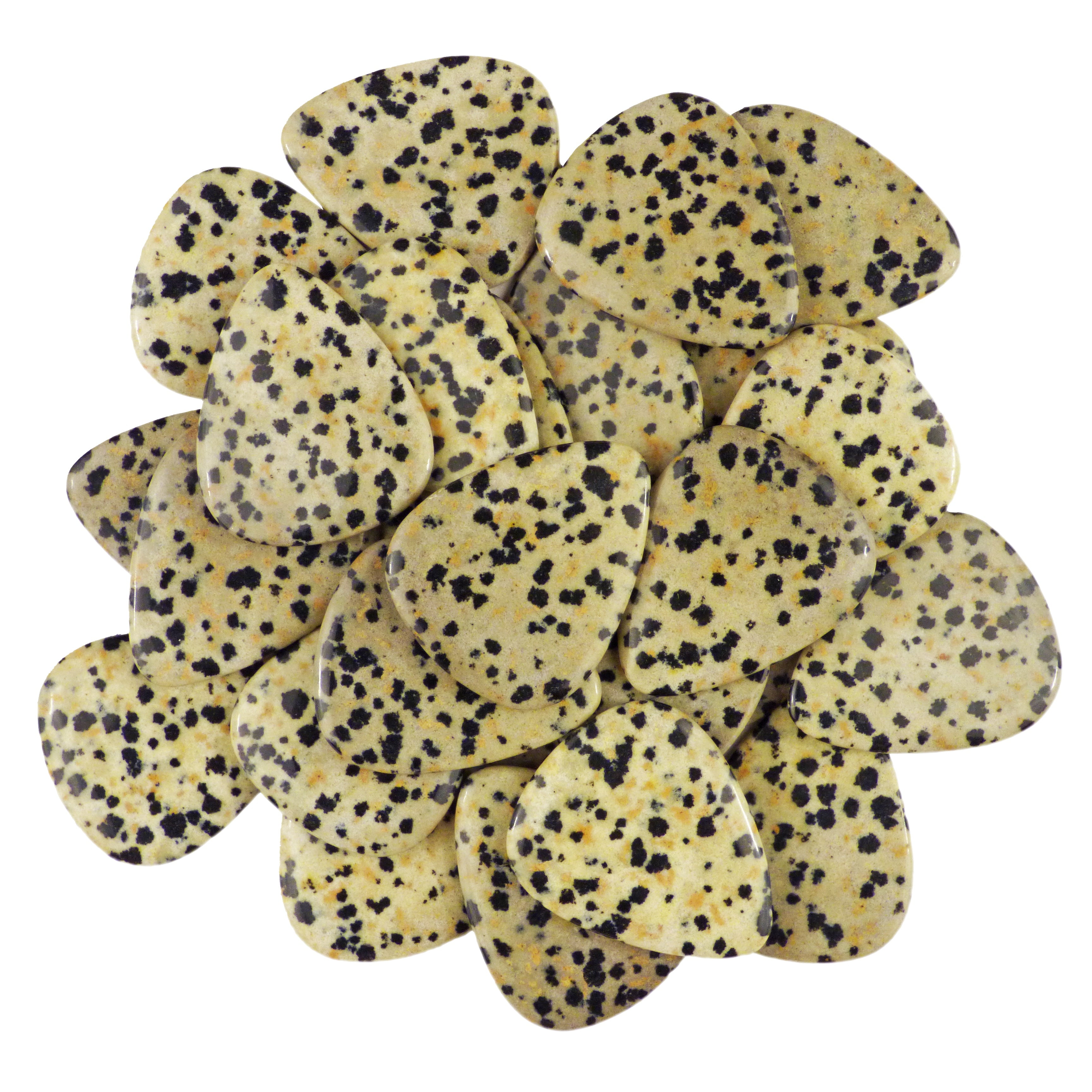Plectrams Exotic Plectrums - Dalmatian Jasper Natural Stone Guitar Or Bass Pick ...