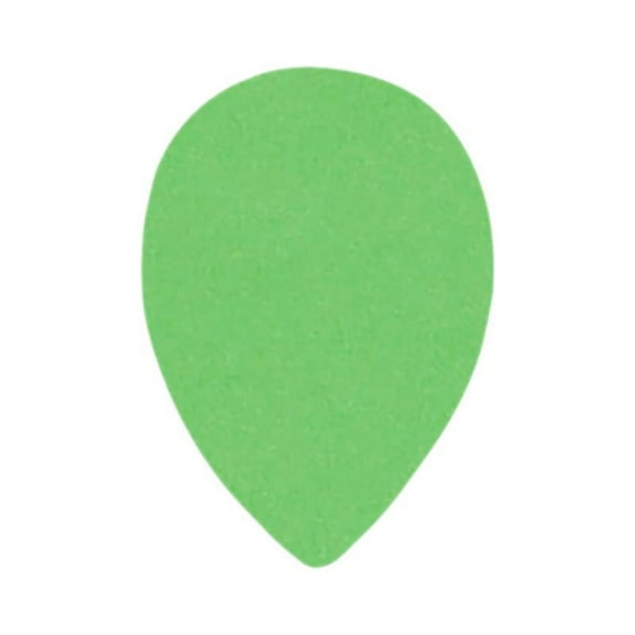 Exotic Plectrums - Delrin Green Guitar Or Bass Pick - 0.88 mm Medium Heavy Gauge - Premium Made In USA - 358 Small Teardrop Shape - 12 Pack