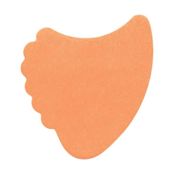 Exotic Plectrums - Delrin Orange Guitar Or Bass Pick - 0.60 mm Medium Light Gauge - Premium Made In USA - 390 Shark Fin Shape - 3 Pack