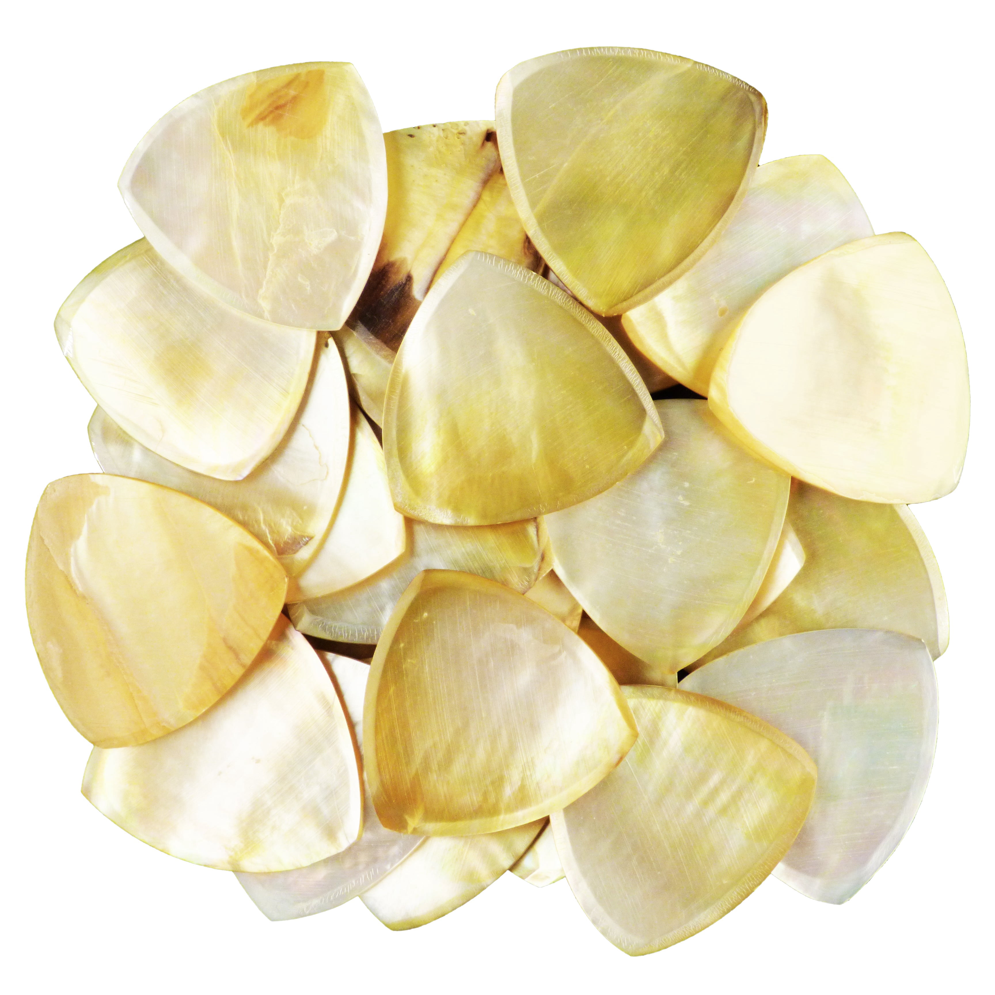 Shell Plectuim Exotic Plectrums - Gold Abalone Shell Guitar Or Bass Pick - 2.0 mm ...