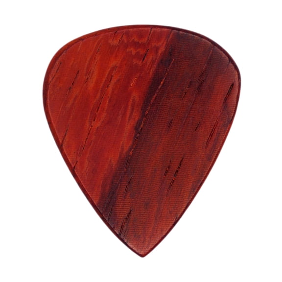 Exotic Plectrums - Padauk Wood Guitar Or Bass Pick - 1.5 mm Heavy Gauge - 351 Shape - Natural Finish Handmade Specialty Exotic Plectrum - 1 Pack New
