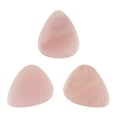thumbnail image 1 of Exotic Plectrums - Rose Quartz Stone Guitar Or Bass Pick - 3.0 mm Ultra Heavy Gauge - 351 Shape - Specialty Handmade Gemstone Exotic Plectrum - 3 Pack, 1 of 2
