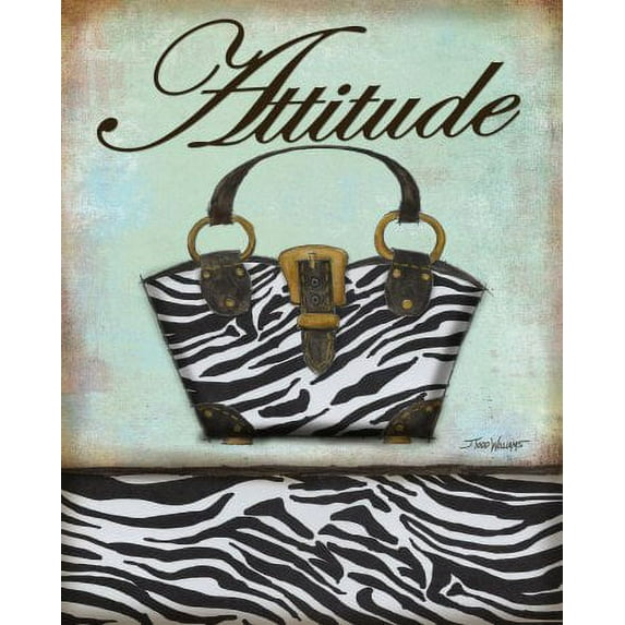 Exotic Purse | Popular Trendy Attitude Zebra Purse by Todd Williams; One 8x10 Mounted Print