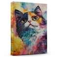 thumbnail image 1 of Exotic Shorthair Cat Tricolor Canvas Wall Art Animal Decor, Exotic Shorthair Cat Tricolor Canvas Prints Wild Animal Artwork for Living Room Bedroom Office 190HD339, 1 of 4