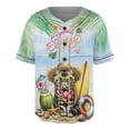 thumbnail image 1 of Exotic Shorthair Hello Summer with Sunglasses and Surfboard Tropical Vibes All Over Print 3D Baseball Shirt Cat Lover Kitten Owner Gifts Softball Sport - 00007, 1 of 6