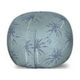 thumbnail image 1 of Exotic Storage Toy Bag Chair, Natural Theme Tropical Palm Trees Pattern Along Aloha Writing Print, Stuffed Animal Organizer Washable Bag, Small Size, Slate Blue and Pale Teal, by Ambesonne, 1 of 3