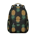 thumbnail image 1 of Exotic Students Backpack Pineapples Hawaiian Hawaii Tropical School Bag with Fruit Summer Yellow Golden Design, Lightweight and Adjustable Strap, 1 of 6
