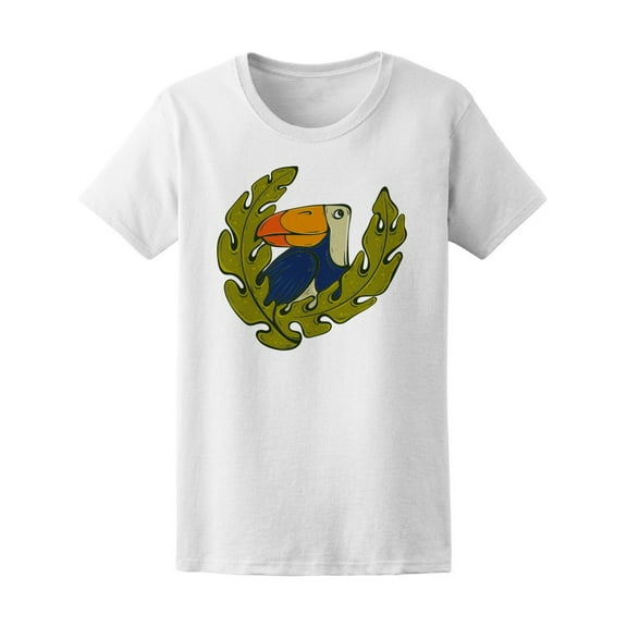Exotic Toucan Tropical Leaves T-Shirt Men -Image by Shutterstock, Male x-Large