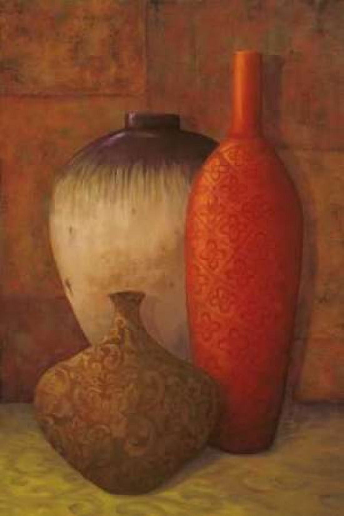 Exotic Vessels II Canvas Art - Jillian Jeffrey (12 x 18)