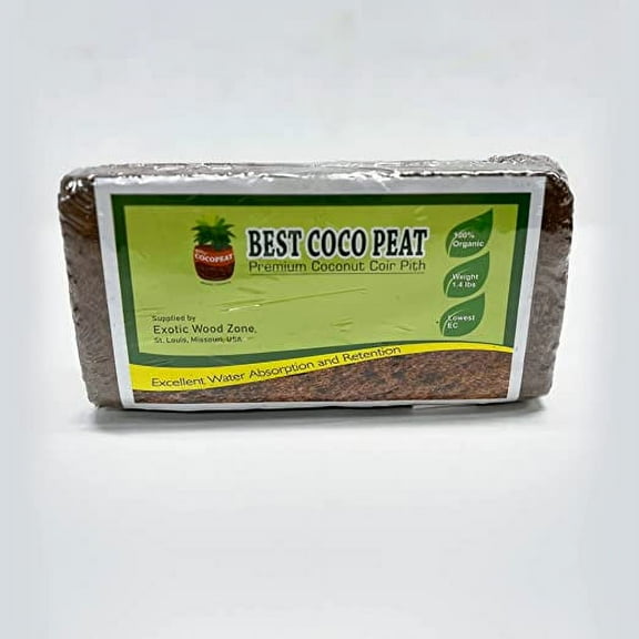 Exotic Wood Zone Best Coco Peat, 650 gm, Organic Coconut Coir Pith Brick Soil