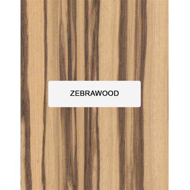 Exotic Zebrawood Fingerboard/Fretboard Blank for Guitar, Suitable