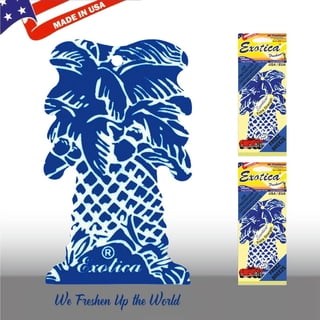Exotica Car Air Freshener | Hanging Palm Tree | Long Lasting Freshness | for Home & Auto | (Pack of 12) (Freeze Breeze)